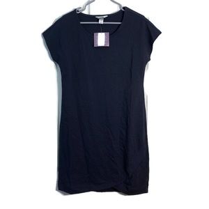 Christopher and Banks Navy Blue Petite Stretchy Tee Dress